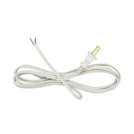 Creative Hobbies Make a Lamp or Repair Kit - All Essential Hardware, Gold 3 Way Socket, and White Cord