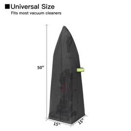 Chuanke Upright Vacuum Cleaner Storage Bag 420D PVC Dustproof and Waterproof Cleaner Protective Black Cover (Only Cover)