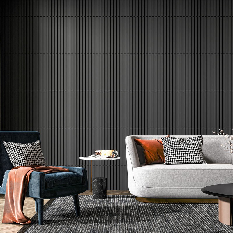 Art3d Slat Wall Panel, 3D Fluted Textured Panel 12-Tile 19.7