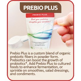 Cutting Edge Cultures Prebio Plus Prebiotic Fiber Powder Best Custom Blend of Organic Prebiotic Fibers Dietary Supplement 8 oz