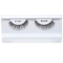 10 Pairs 100% Human Hair False Eyelashes Natural Black # 523