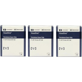 Vaseline Petrolatum Gauze - 3 x 18"(3 Pack)