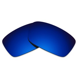 Alphax Pacafic Blue Mirrored Polarized Replacement Lenses for Oakley Crankcase OO9165 Sunglasses