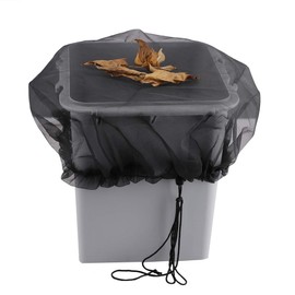 1 x rain butt net cover for rain barrel with extra drawstring for better attachment to different diameters