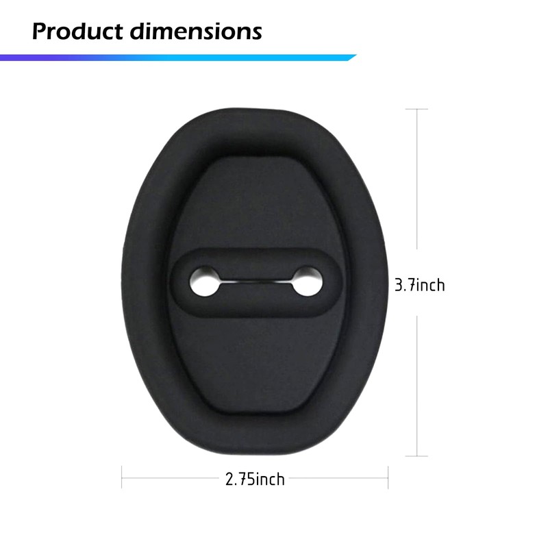 NGHEY Car Door Lock Buckle, Silicone Interior Modification Lock Buckle,