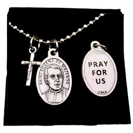 Saint Eugene De Mazenod Necklace, Catholic Mens/Boys, Confirmation, 30" Stainless Steel Ball Chain, Patron Saint Dysfunctional Families