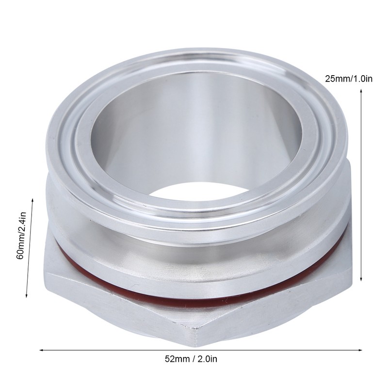 304 Stainless Steel Homemade Beer Brewing Kettle Bulkhead Accessory Compression