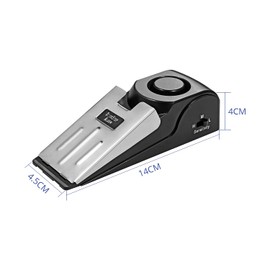 Fuers Door Stop Alarm, 3-Pack Door Wedge Stopper Alarm with high Cushion Rubber, Adjustable Sensitivity Lightweight Small Size Convenient to Carry, Suitable for Home Hotel Travel