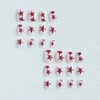Short Squoval Press on Nails Red Star Fake Nails Nude