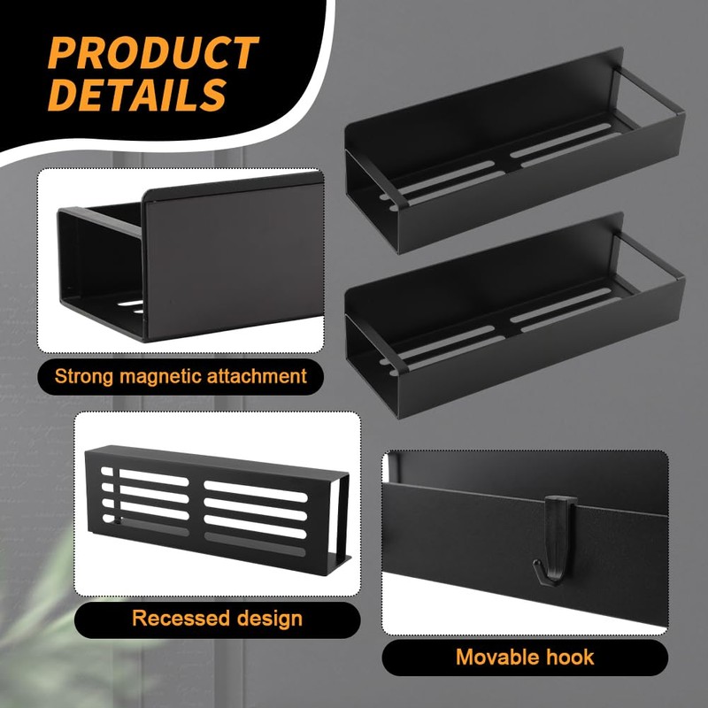 2 Pcs Magnetic Aerosol Spray Can Holder,Wall Mounted Toolbox Bottle