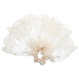 Gatuida French Style Lace Hair Scrunchies Elegant Hair Tie for Women Comfortable Reusable Ponytail Holder for Low Ponytails Stylish for Daily Wear