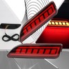 PGTOPONE Upgrade LED Rear Bumper Reflectors Light Fog Brake Tail