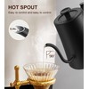 Gooseneck Electric Kettle with ±1℉ Precision Temperature Control for Pour