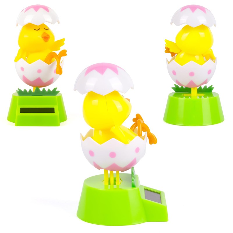 YGMONER Solar Chicken Car Dashboard Dancer - Easter Decorations Solar