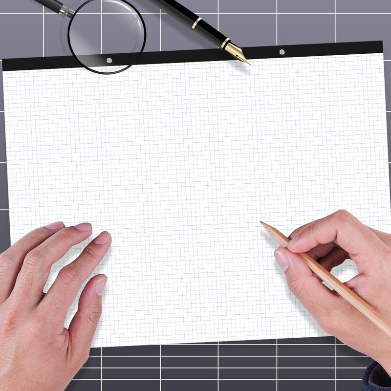 Large Engineering Graph Paper - 22" x 17" Grid Paper,