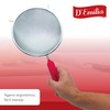 D'Emilia - Stainless Steel Kitchen Strainer with Red Ergonomic Handle,