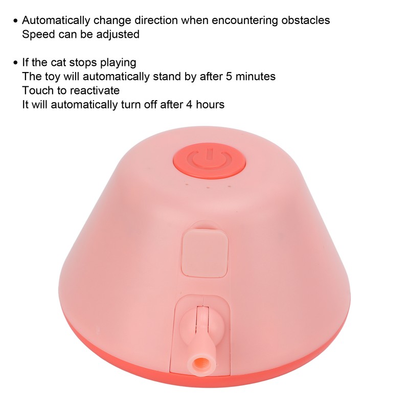 Automatic Cat Toy Interactive 3 Modes LED Moving Electric Kitten