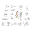 Metal Wire Puzzles Educational Logical Thinking Development Interlock Puzzles Set