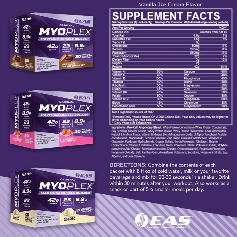 EAS Original Myoplex Maximum Muscle Builder | Meal Replacement Protein