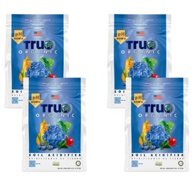 True Organic Soil Acidifier – Lowers Soil pH for Acid-Loving Plants – Ideal for Turning Hydrangeas Blue – 6lb Bag- Case of 4