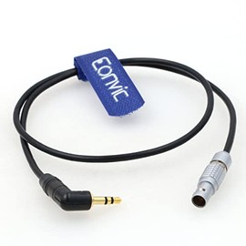 Eonvic Right Angle 3.5mm TRS 1/8 Inch to 6 Pin Audio Cable for ARRI Mini LF Camera