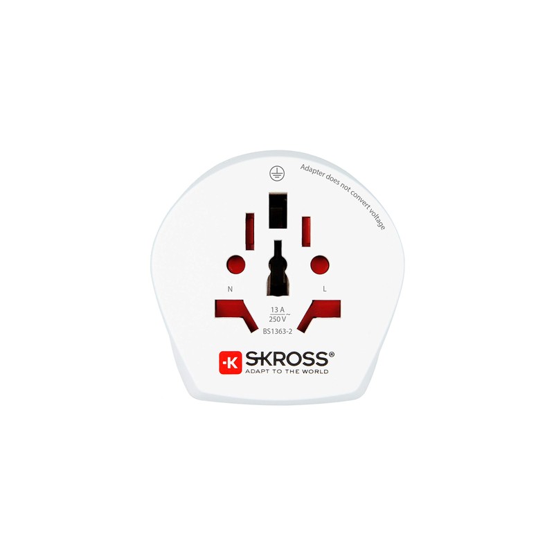 Skross 101405 Combo Plug Adapter, White, One Size