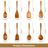 Wooden cooking utensils Wood Spoons for Cooking,Nonsti