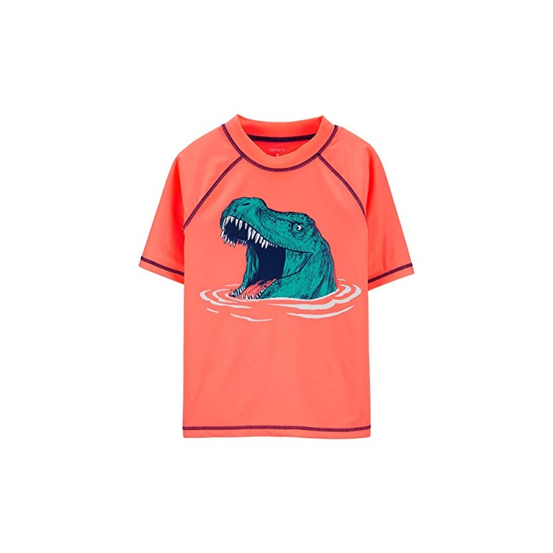 Carter's Cater's Rashguard and Swim Trunks... (Neon T-Rex Rashguard, 5)