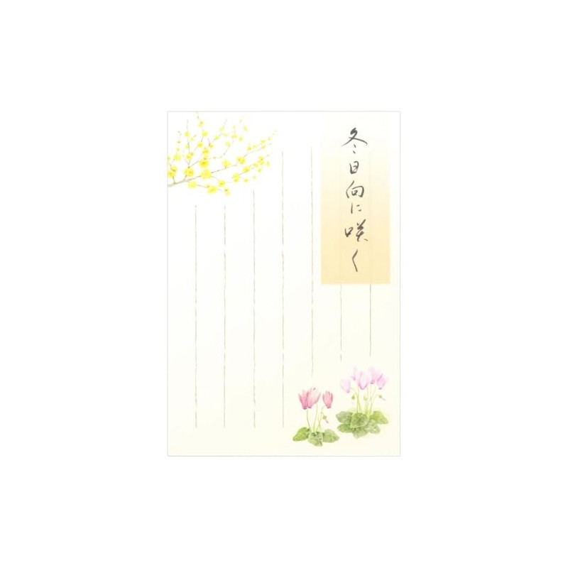 5812870 Postcard Winter Pattern Winter Collection Blooms in Winter Sun