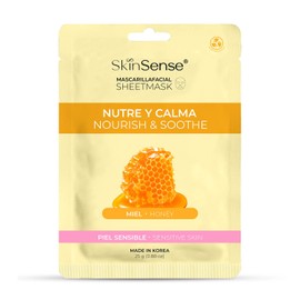 Skin Sense - Mascarilla Facial de Tela Biodegradable Coreana (1 Piezas)  Hecho en Corea  Ecológicas y Naturales - Innovadora Tecnología de Corea con  