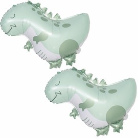 2Pcs Large Dinosaur Balloons,22 Inch Dinosaur Balloons for Birthday Party,Dinosaur Balloons for Baby Shower Gender Reveal Dinosaur Party Decorations Favor