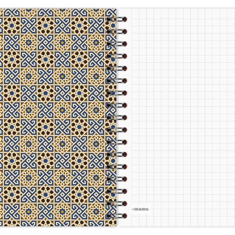 Etmamu 619 Notebook Pattern Morocco No. 3 A6/60 Sheets Graph