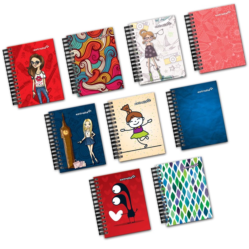 Paquete con 5 Cuadernos Estrella 0560 Libreta 1/8 Pasta Dura