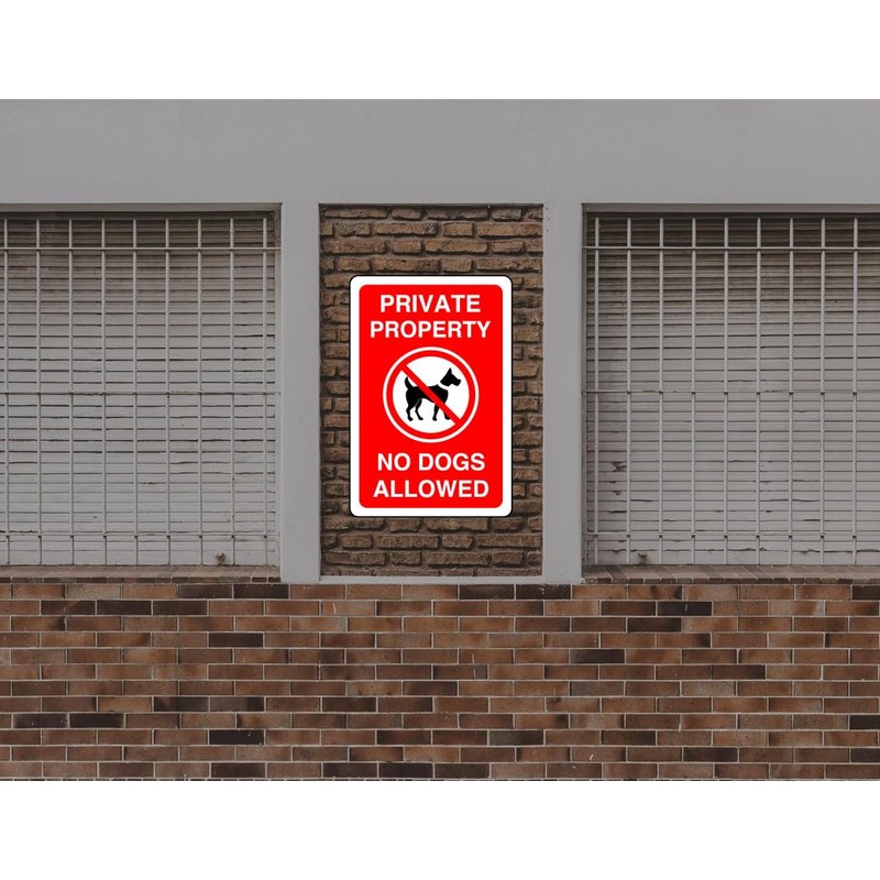 Safety First Display LTD Private property no dogs allowed -