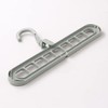 Set of 4 Space Saving Clothes Hangers - Grey Durable