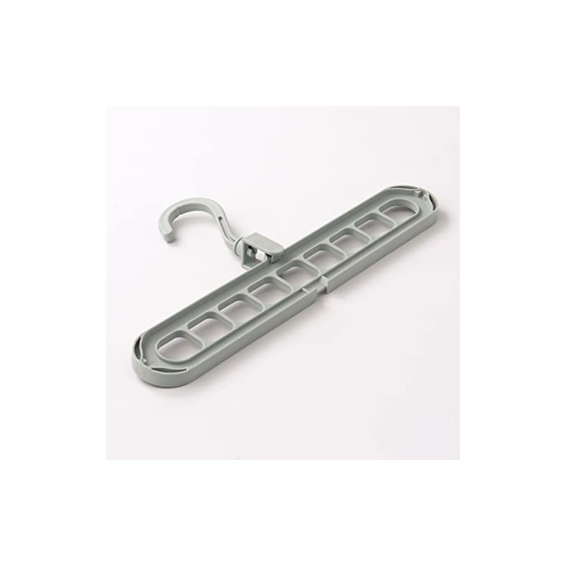 Set of 4 Space Saving Clothes Hangers - Grey Durable