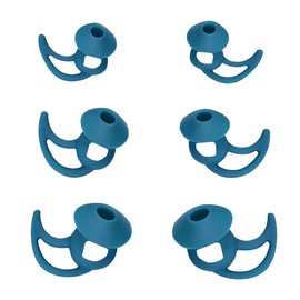 CYADCI - 3 pares de almohadillas para orejas de silicona suave y cómoda SML, aislamiento de ruido, almohadillas para orejas de repuesto para auriculares azules compatibles con Bose QuietComfort y