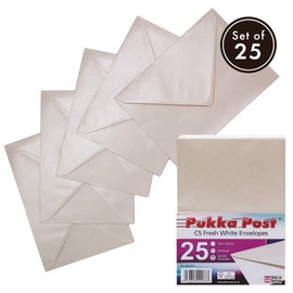 Pukka Pad, Pukka Gummed Envelopes 100gsm 229mm x 162mm C5 - Fresh White