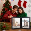 FOREV 8x10 Double Picture Frame Wooden Hinged Photo Frame Definition