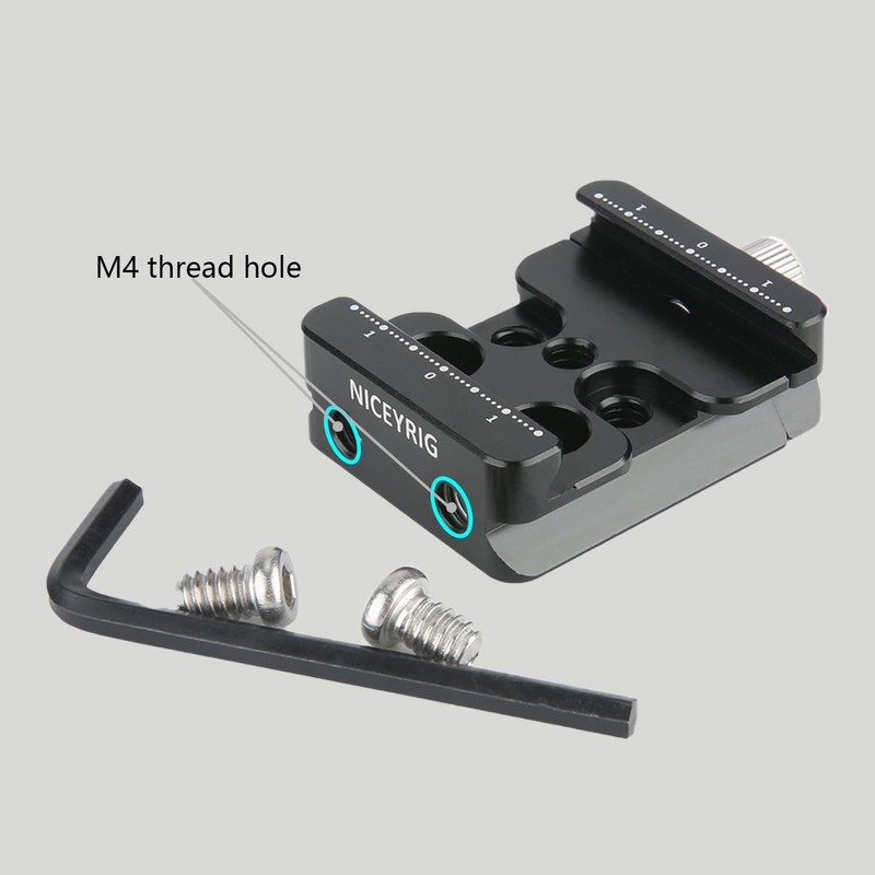 NICEYRIG Quick Release Clamp Compatible with Arca Standard for DJI