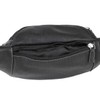 Buffalo Belt bag LEAS, Genuine Leather, black - ''LEAS Travel-Line''