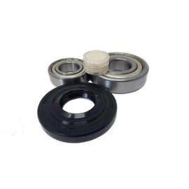 vm-doka Ball Bearing Set Bearing 6205 6306 Shaft Seal 35 x 76 x 10/14 Compatible with Washing Machines Miele