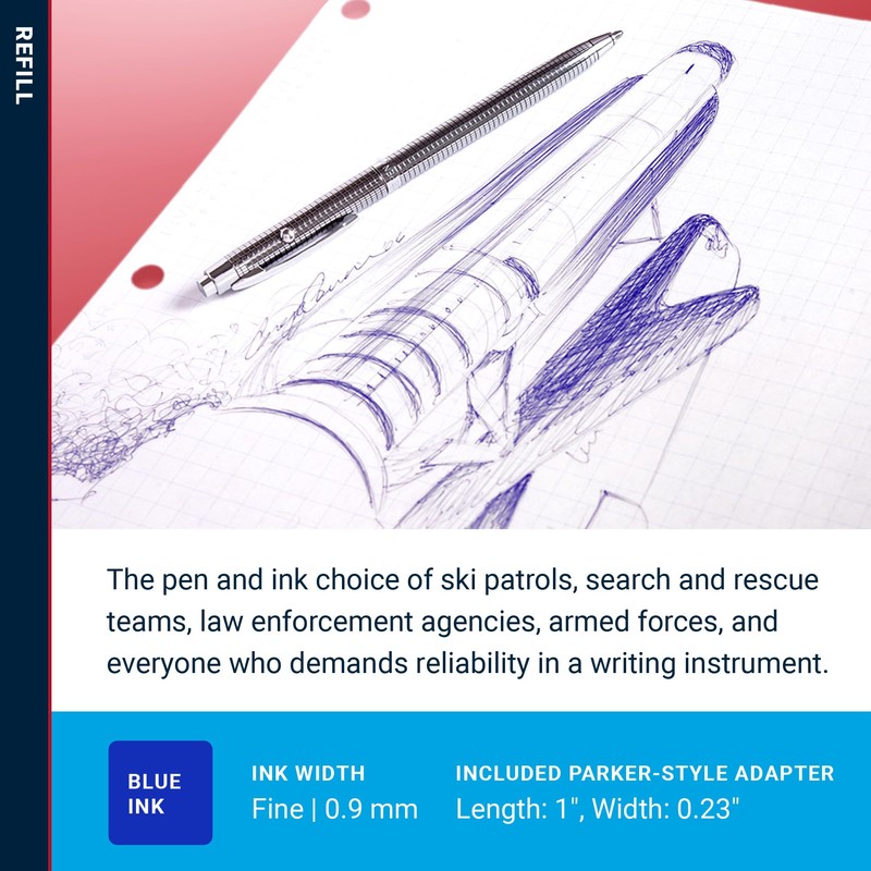 fisher(フィッシャー) ボールペン替芯 ブルー(F)細字