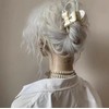Medium Bow Hair Claw Clips, Double-layer Lace Bow Hair Clip
