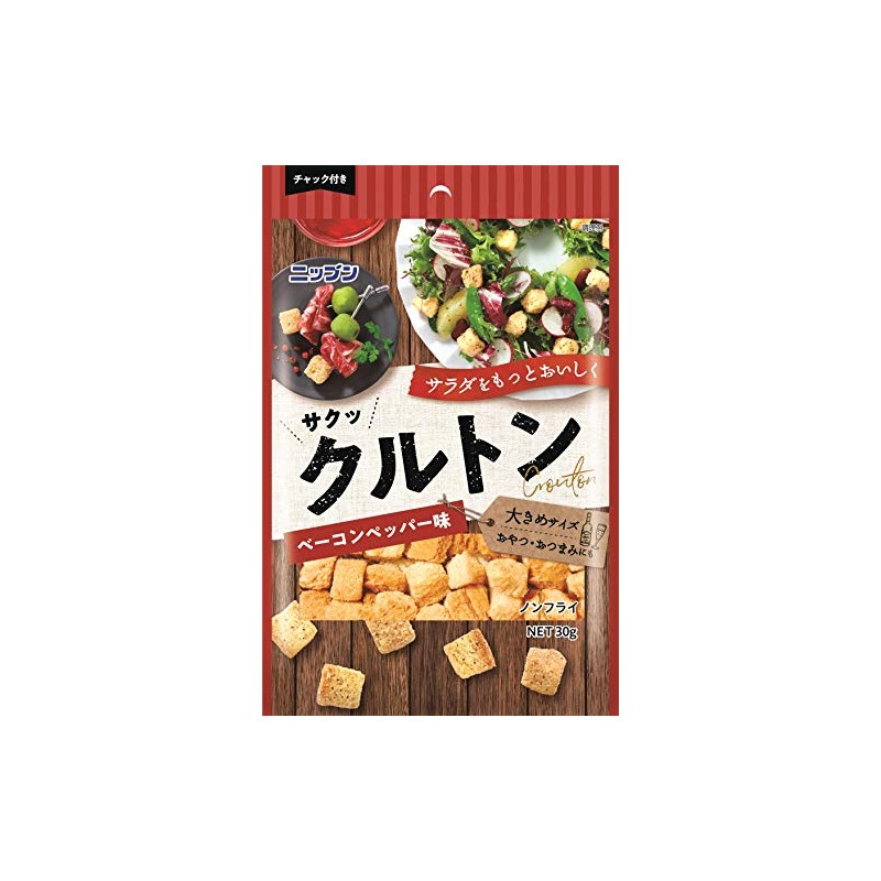 オーマイ ニップン クルトンベーコンペッパー味 30g ×5個