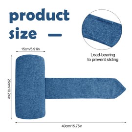 Marsui 2 Pcs Headrest Pillow for Patio Chaise Lounge Outdoor All Weather Patio Chaise Lounge Chair Head Rest Cushion Lounge Pillow Recliner Pillows for Head and Neck Quick Drying Chair Pillows (Blue)