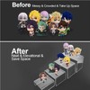 DMJJSD Acrylic Display Risers 4Pcs Clear Acrylic Display Risers 4Sizes
