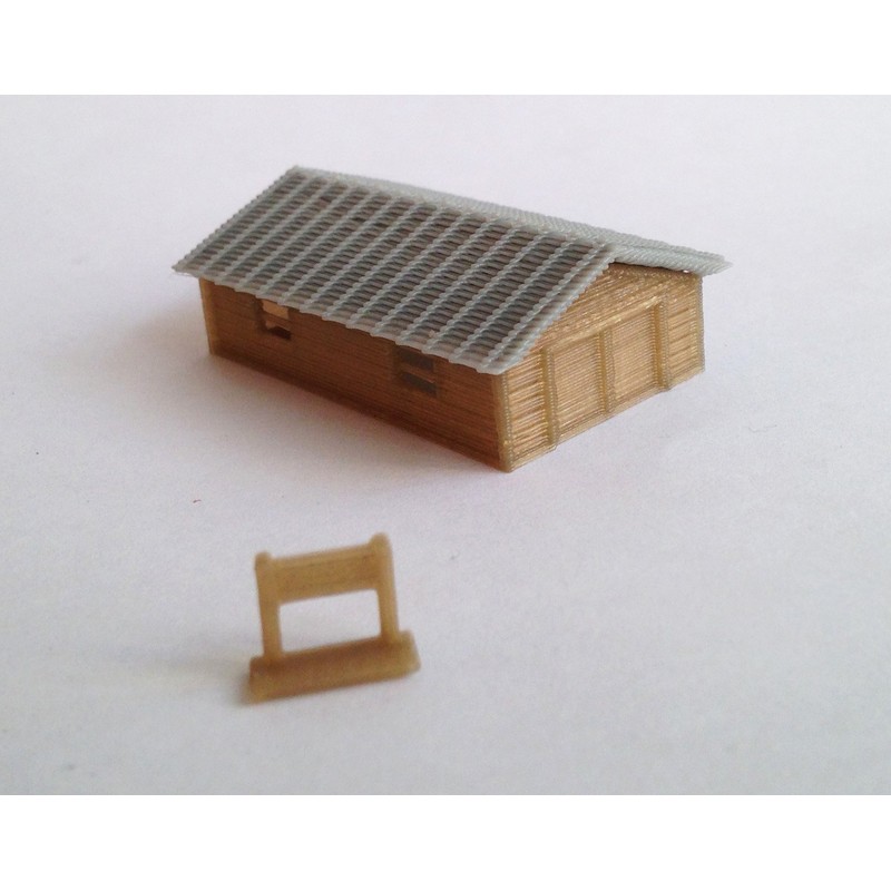 Outland Models Train Railway Layout Country Farm House Shed Cottage