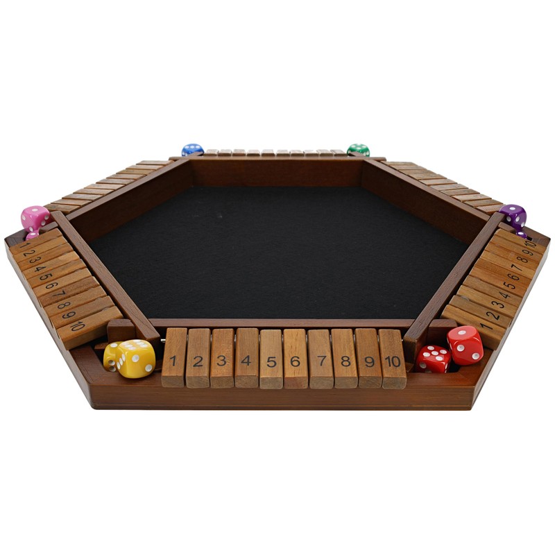 Pacific Shore Games Shut The Box Game 6 Player –