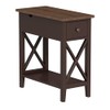 ChooChoo Rustic End Table with Drawer, Accent Small Side Table